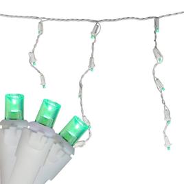 Northlight Seasonal 5.5ft. Green LED Icicle Christmas Lights