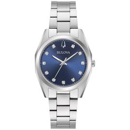 Womens Bulova Surveyor Blue Dial Bracelet Watch - 96P229