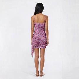 Juniors Jump Mesh Side Ruched Slip Dress