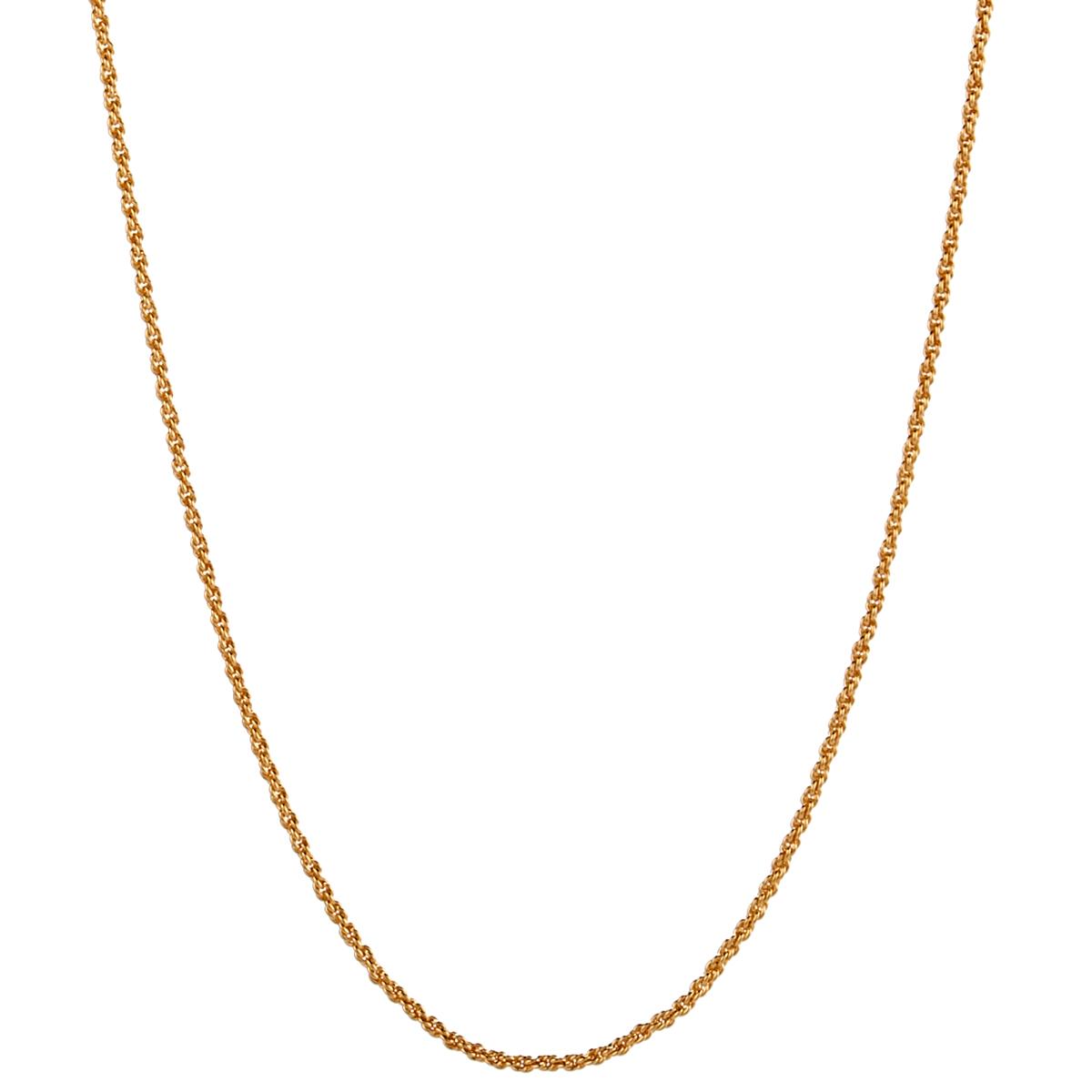 Design Collection Gold Plated Rope Necklace