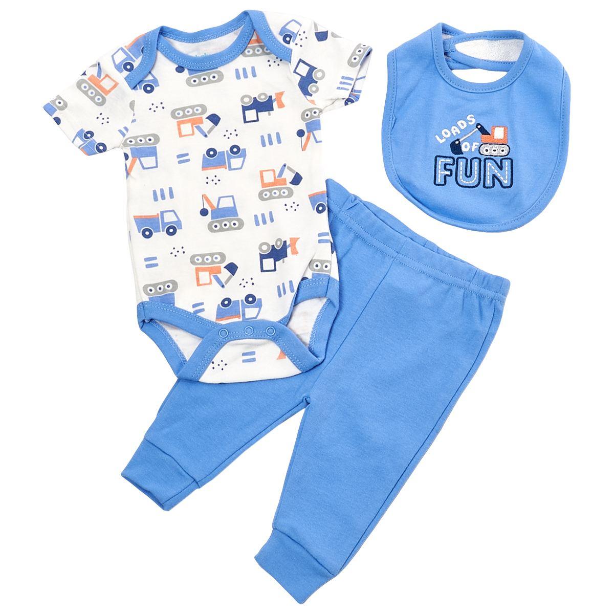 Baby Boy (NB-9M) baby views 3pc. Truck Turn Me Around Set