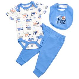 Baby Boy (NB-9M) baby views 3pc. Truck Turn Me Around Set
