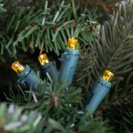 Northlight Seasonal 100ct. LED Green Wire Yellow Christmas Lights