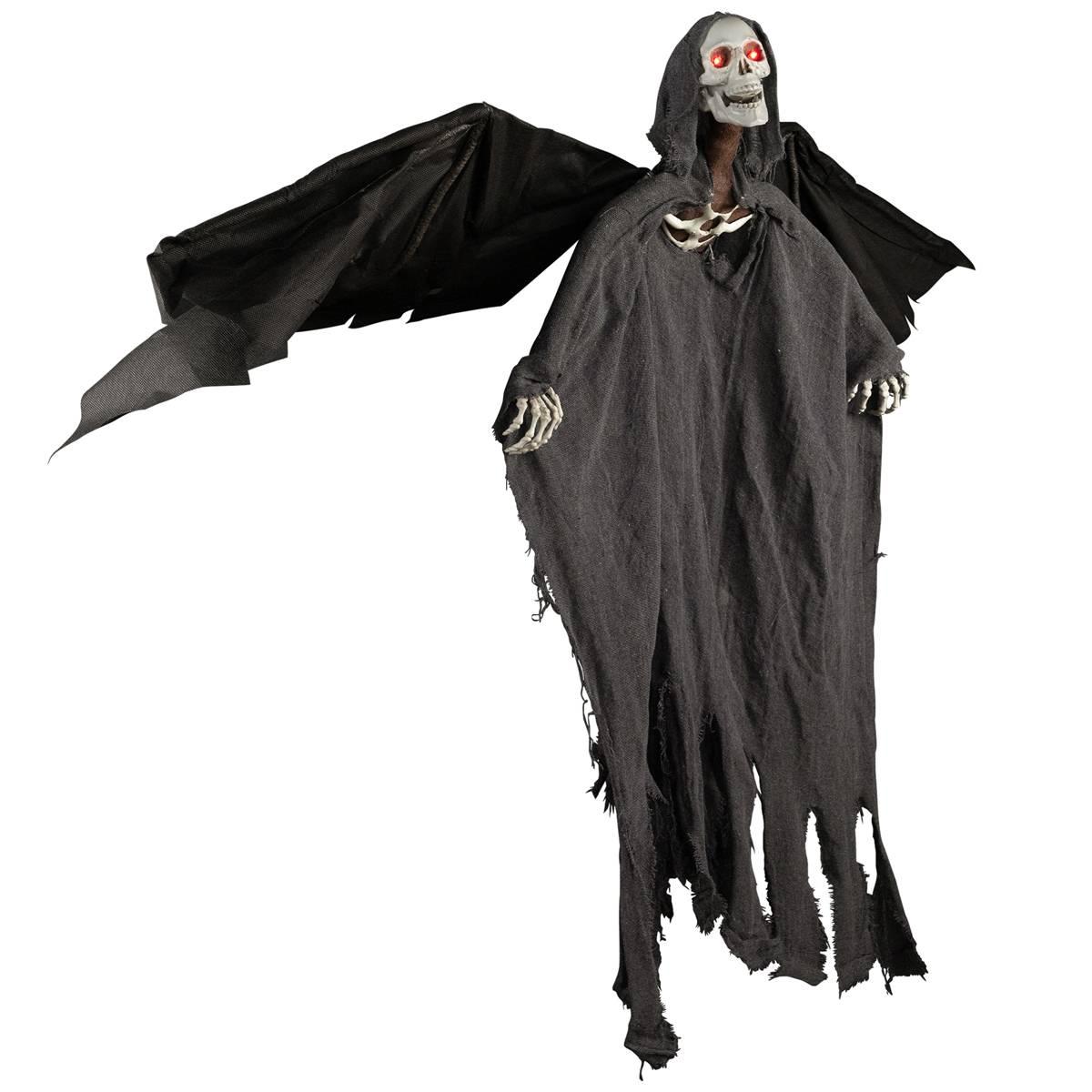 Northlight Seasonal 50in. Lighted & Animated Winged Grim Reaper