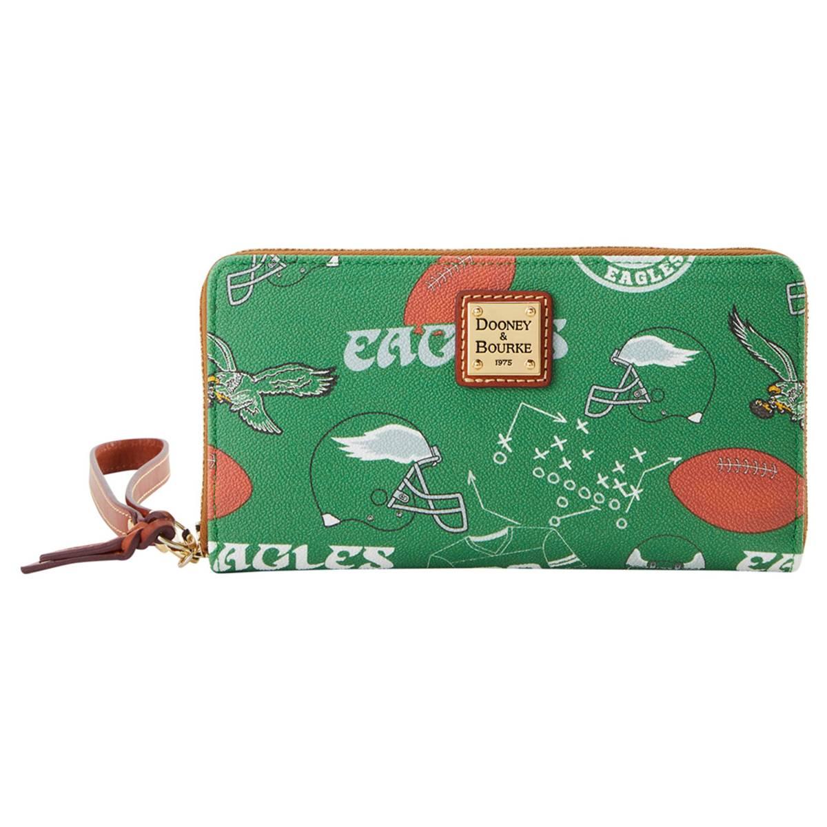 Dooney & Bourke Philadelphia Eagles LG Zip Around Wristlet