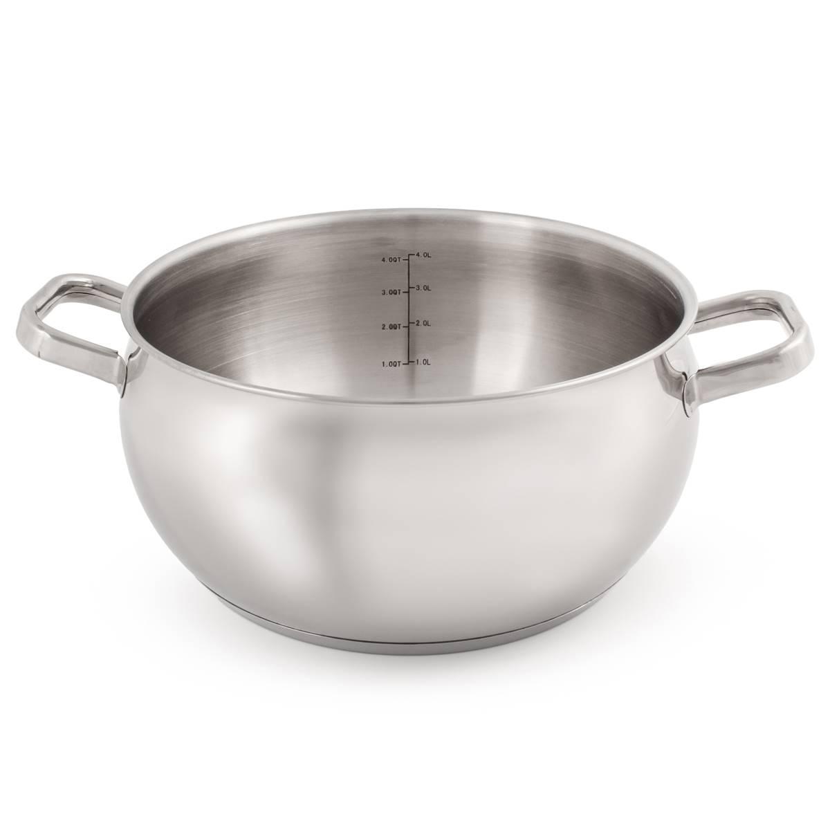 BergHOFF Belly Shape 18/10 Stainless Steel Stockpot w/ Lid