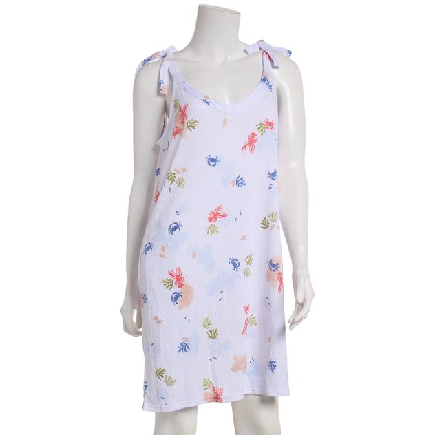 Womens Laura Ashley® Knitted Under The Sea Tie Straps Nightshirt