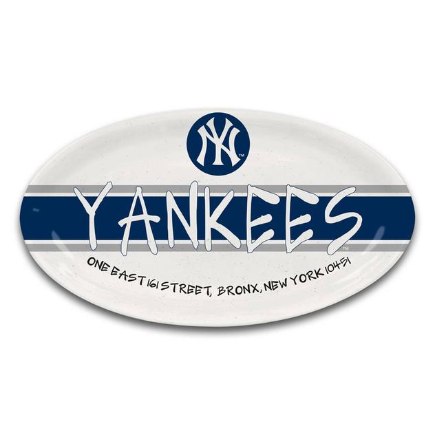 Magnolia Lane Yankees Melamine Oval Tray