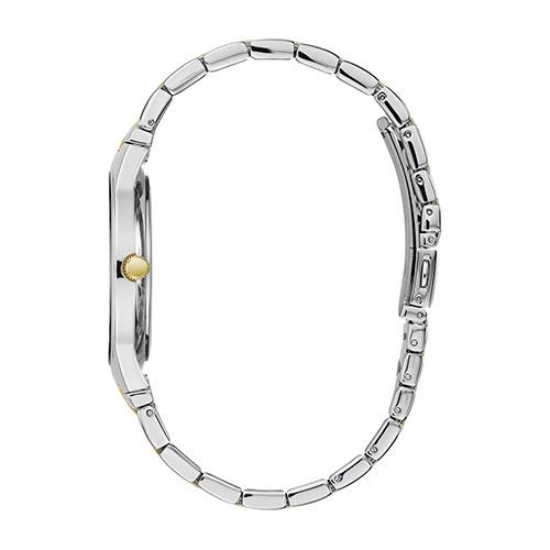 Mens Caravelle Two-Tone Diamond Dial Watch - 45D107