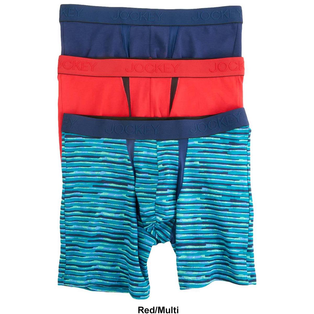 Mens Jockey® 3pk. Pouch Chafe Proof Boxer Briefs