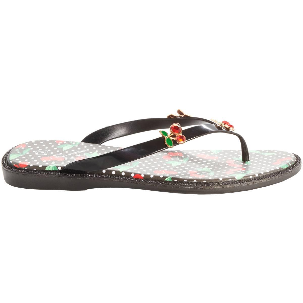 Womens Love 83 Cherry Thong Jelly Sandals