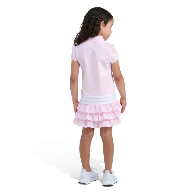 Toddler Girl adidas® Short Sleeve Polo Ruffled Dress