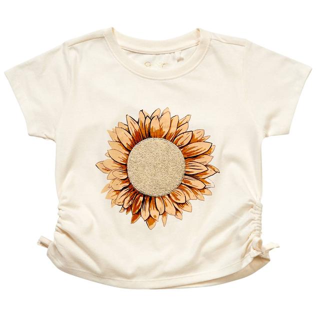 Girls (7-16) Jessica Simpson Side Cinched Sunflower Tee
