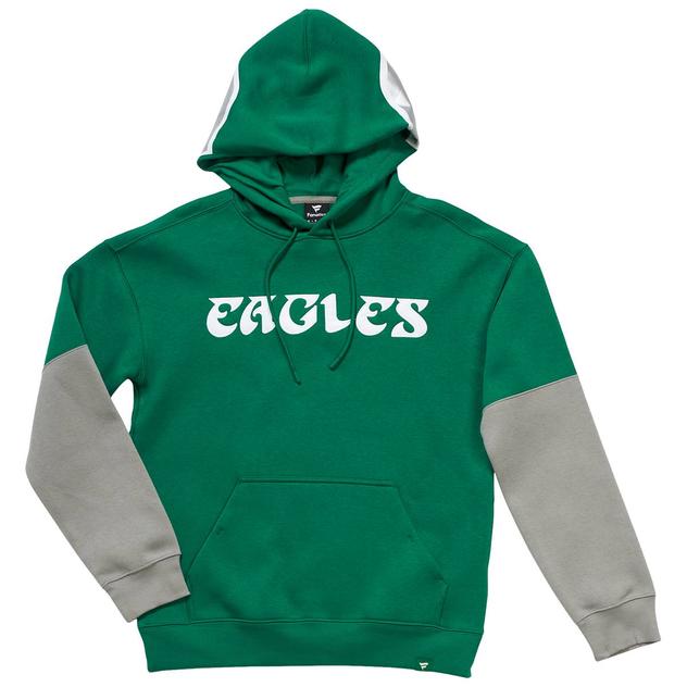 Mens Fanatics Eagles Helmet Color Block Hoodie