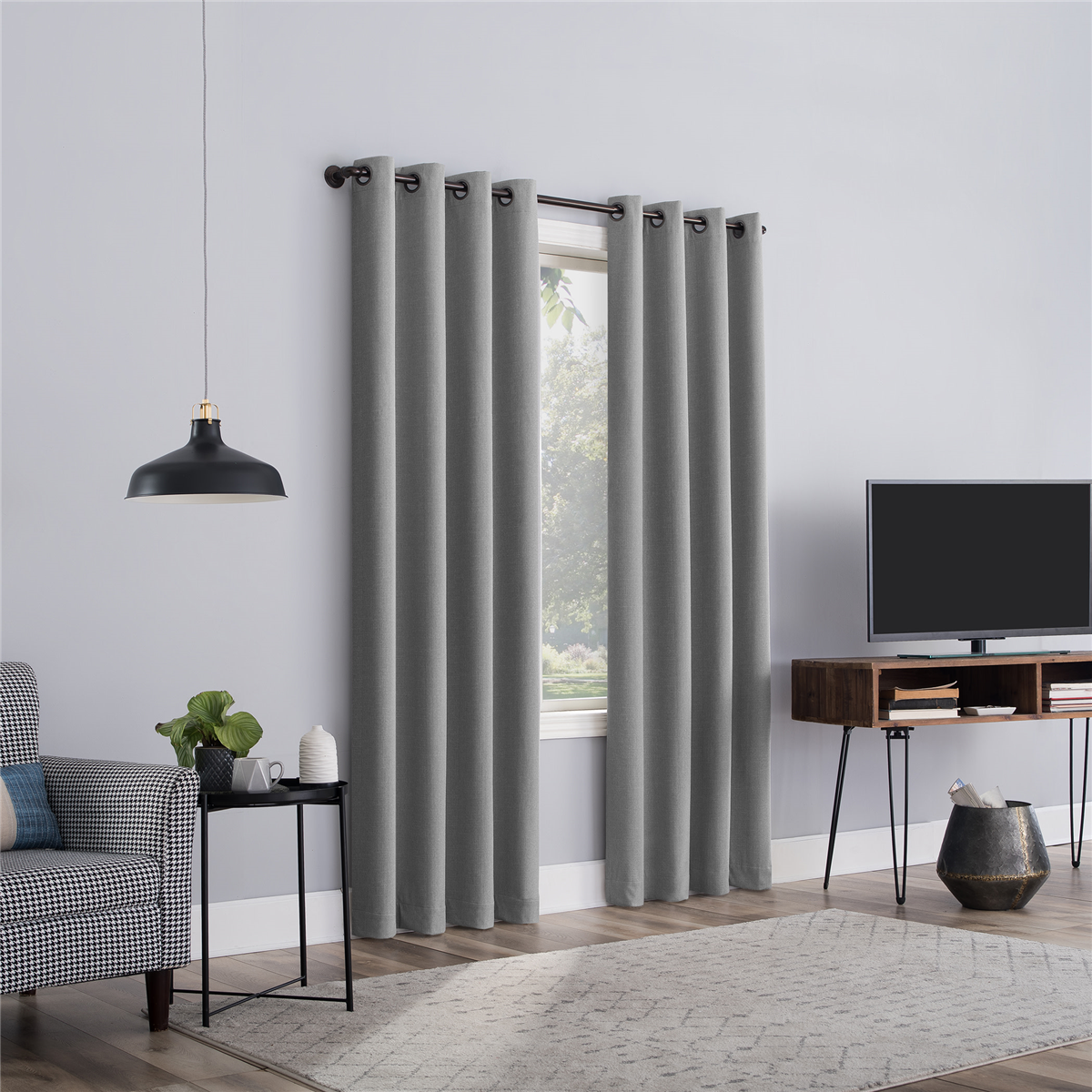 Sun Zero Cayden 100% Blackout Grommet Curtain Panel