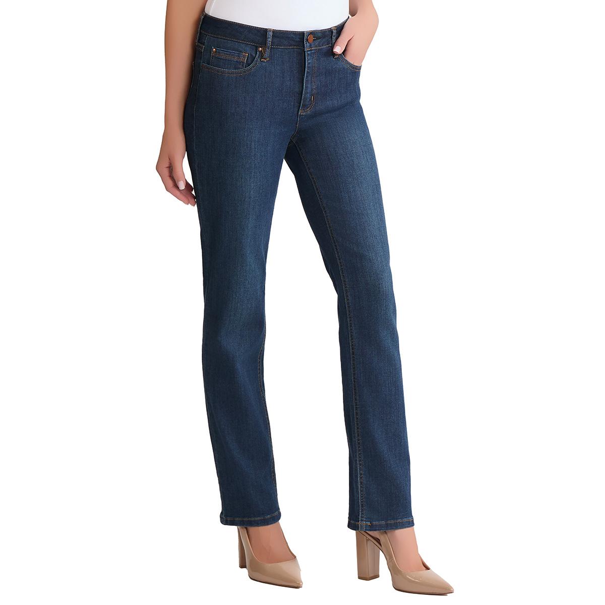 Womens Jones New York Lexington Straight Leg Jeans - Indigo