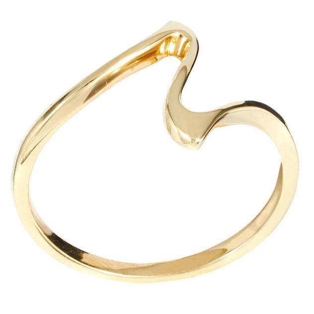 Athra 14kt. Gold Over Silver Abstract Band Ring