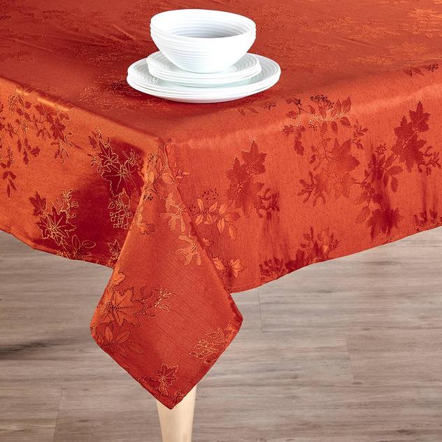 Countryside Leaves Jacquard Tablecloth