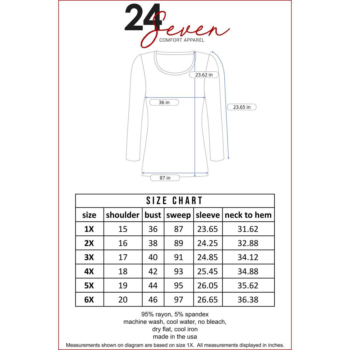 Plus Size 24/7 Comfort Apparel Oversized Maternity Dolman Top