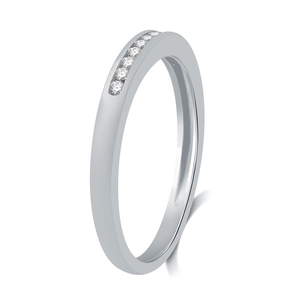 Endless Affection™ 10kt. White Gold 1/10ctw. Wedding Band