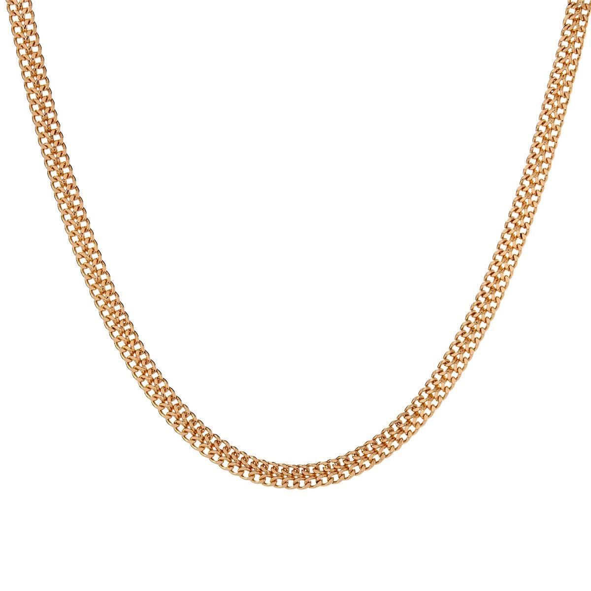 Design Collection 18in. Polished-Gold-Tone Oval Link Necklace