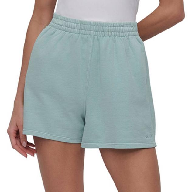 Womens DKNY Sport French Terry Embroidered Logo Smock Shorts