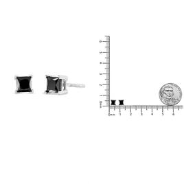 Haus of Brilliance 1/2ctw. Treated Black Diamond Stud Earrings