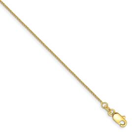Adult Unisex Gold Classics™10kt. 0.80mm 30in. Spiga Pendant Chain