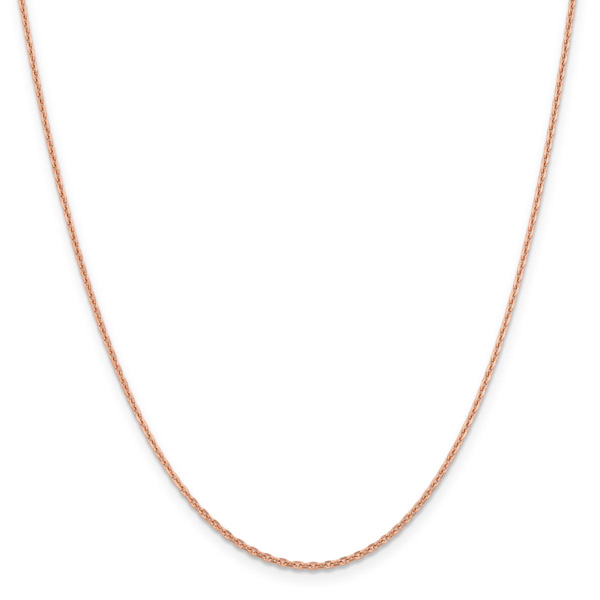 Gold Classics(tm) 1.65mm. 14k Rose Gold Diamond Cut Necklace