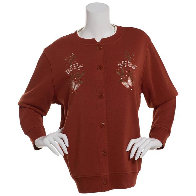 Petite Hasting & Smith Studded Butterfly Cardigan