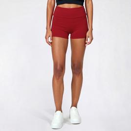 Juniors No Comment Fold Over Waist Bootie Shorts