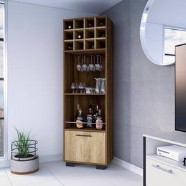 FM FURNITURE Aubree Mahagony Corner Bar Cabinet
