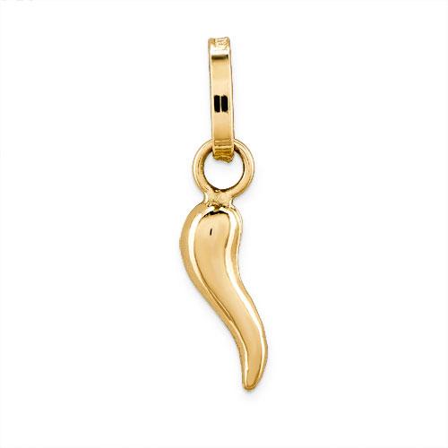 Gold Classics(tm) 14kt. Gold Italian Horn Charm