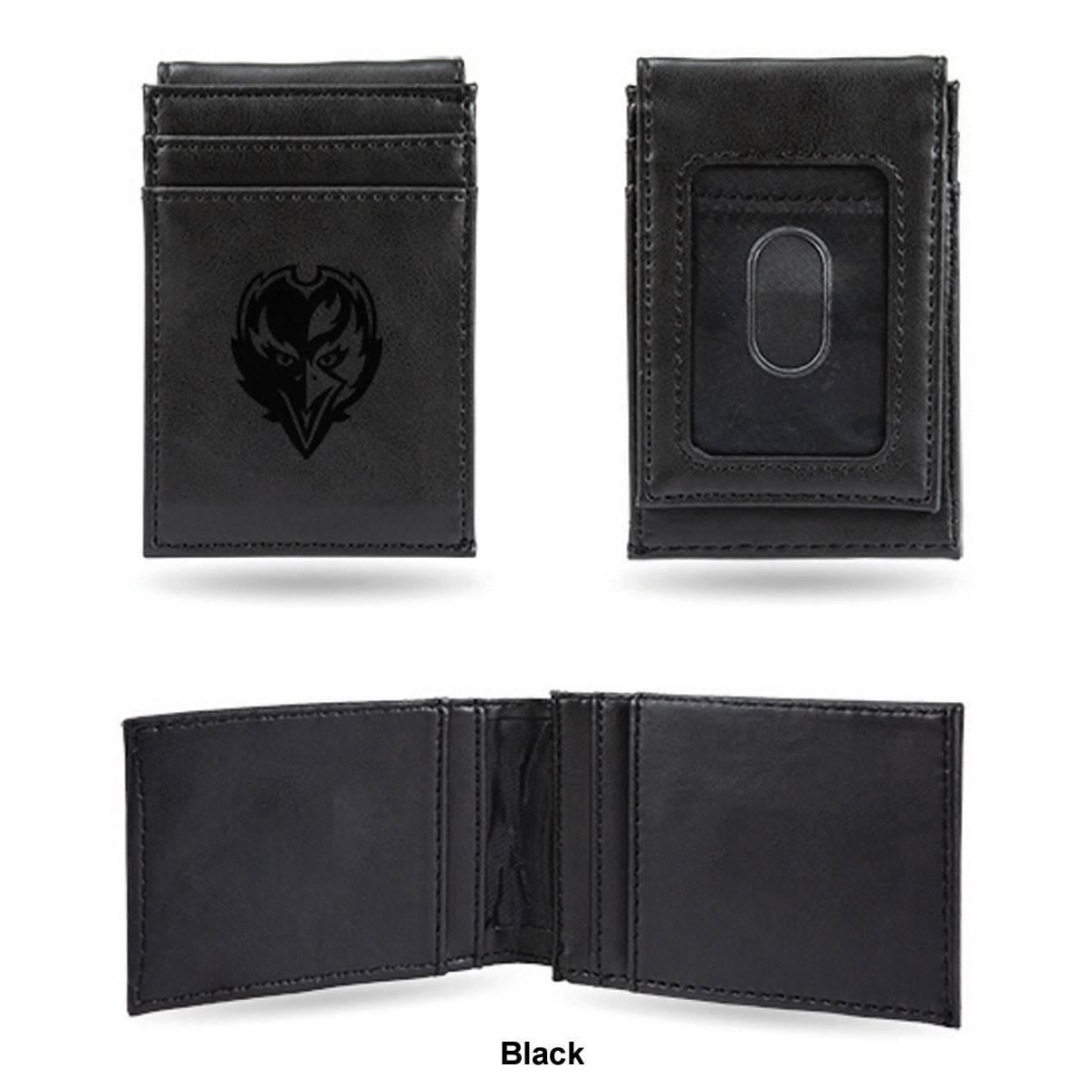 Mens NFL Baltimore Ravens Faux Leather Front Pocket Wallet