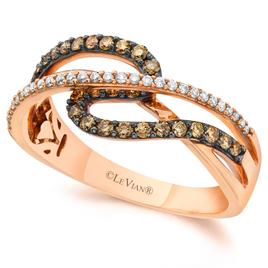 Le Vian(R) Chocolate Diamonds(R) Vanilla Diamonds(R) Statement Ring
