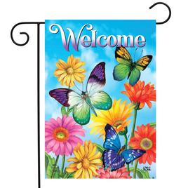 Briarwood Lane Futtering Butterflies Garden Flag