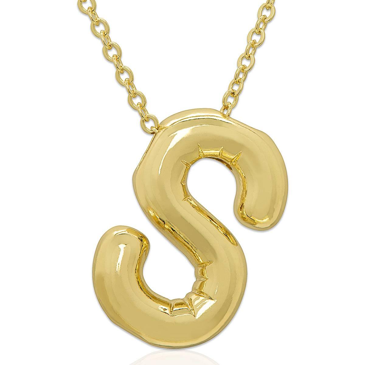 Plain Puff Initial S Pendant