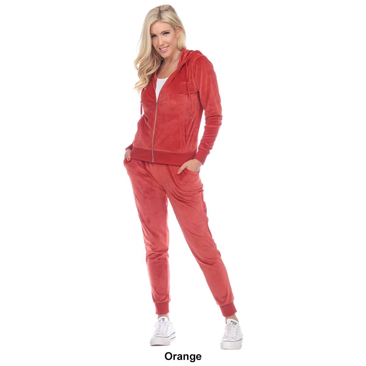 Womens White Mark 2pc. Velour Tracksuit Set