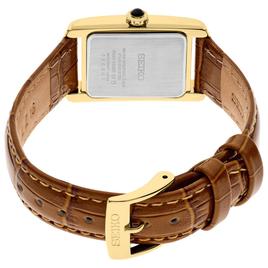 Womens Seiko Essentials Collection Gold-Tone Watch - SWR100