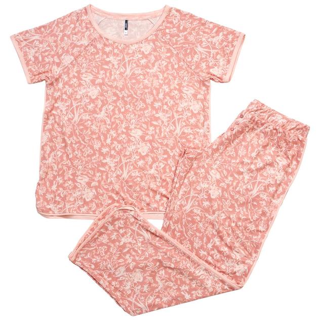Plus Size IZOD® Toile Flowers Pajama Set