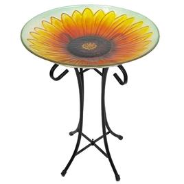 Northlight Seasonal 20.5in. Sunflower Bird Bath w/Stand