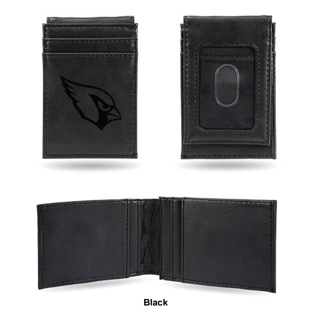 Mens NFL Arizona Cardinals Faux Leather Front Pocket Wallet