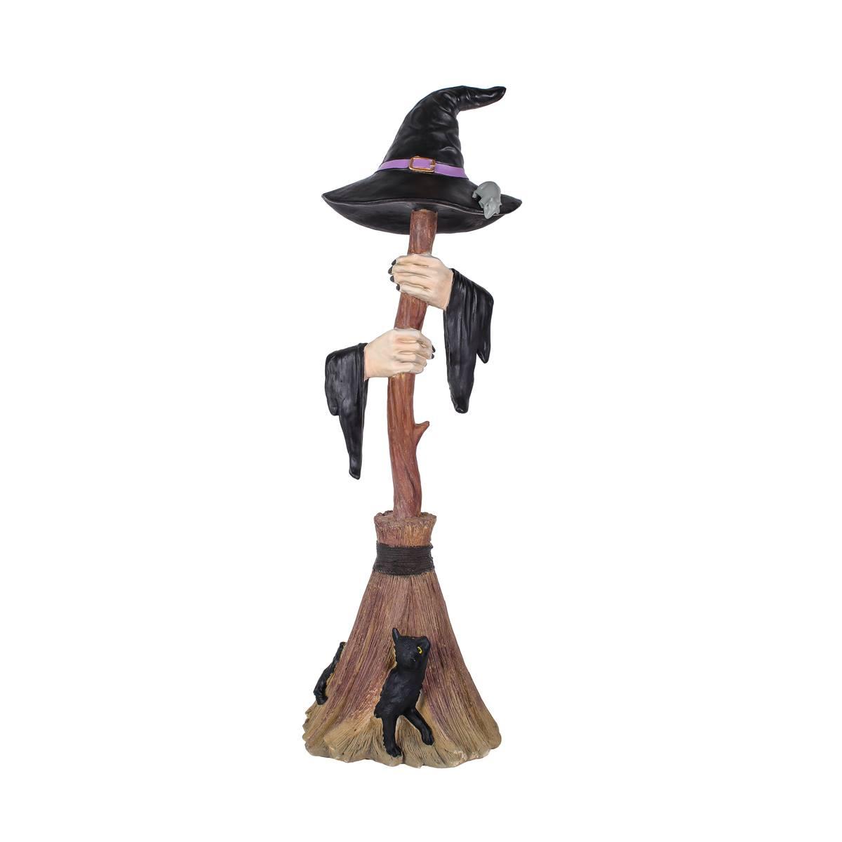 National Tree 48in. Broom with Arms & Witch Hat