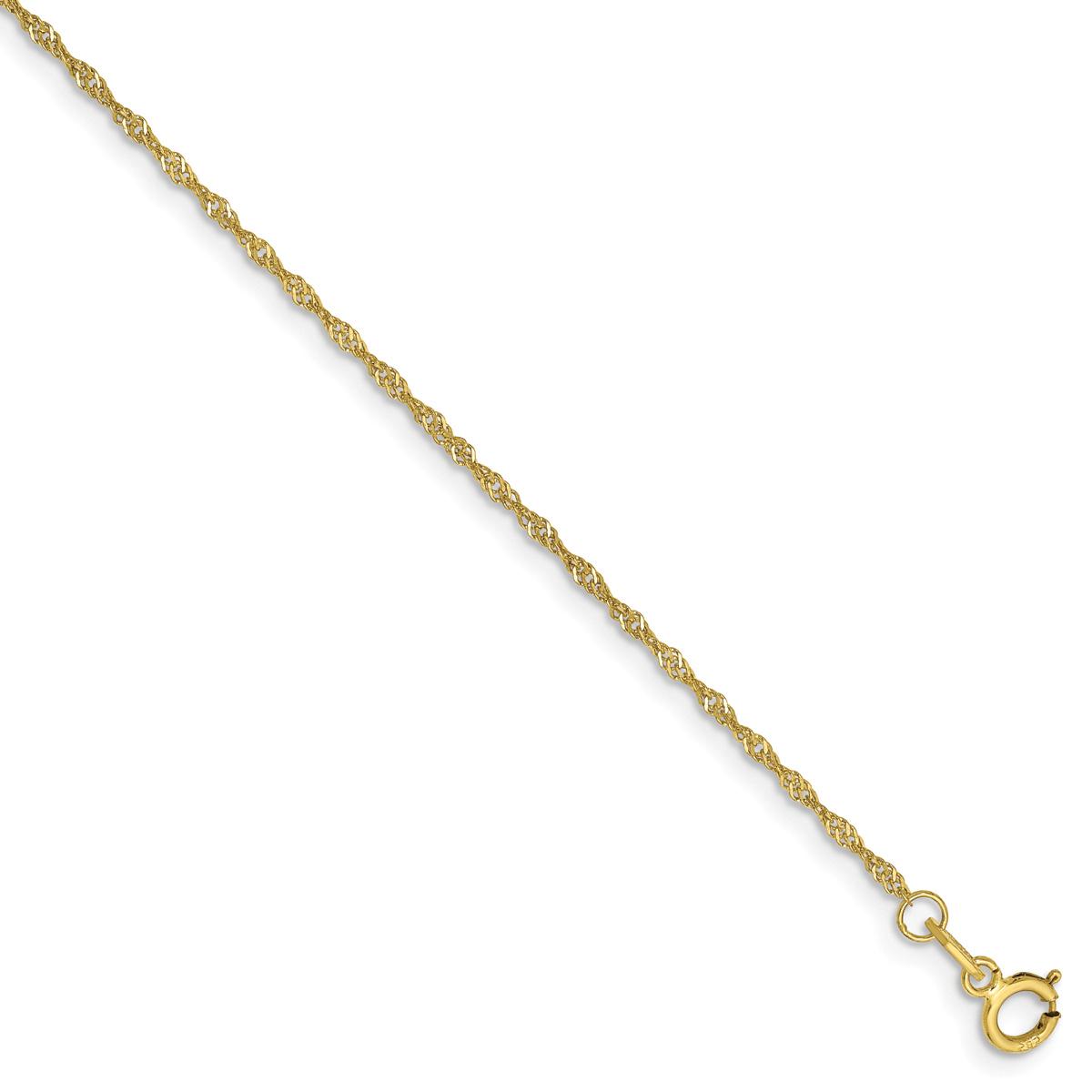 Adult Unisex Gold Classics™ 10kt. 20in. Singapore Chain Necklace