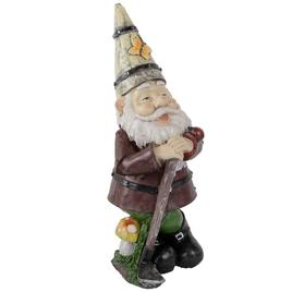 Northlight Seasonal Gnome w/ Butterfly & Ladybug Garden Statue