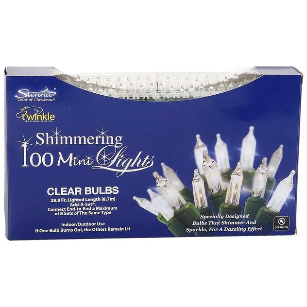 Add-A-Set® Sienna Shimmering Clear 100 Light Set
