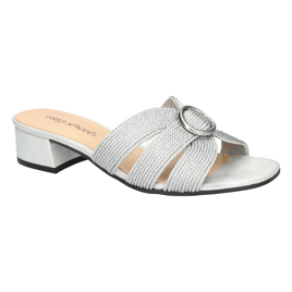 Womens Easy Street Onyx Block heel Slide Sandals