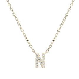 Diamond Classics(tm) 1/20ctw. Diamond Initial N Necklace
