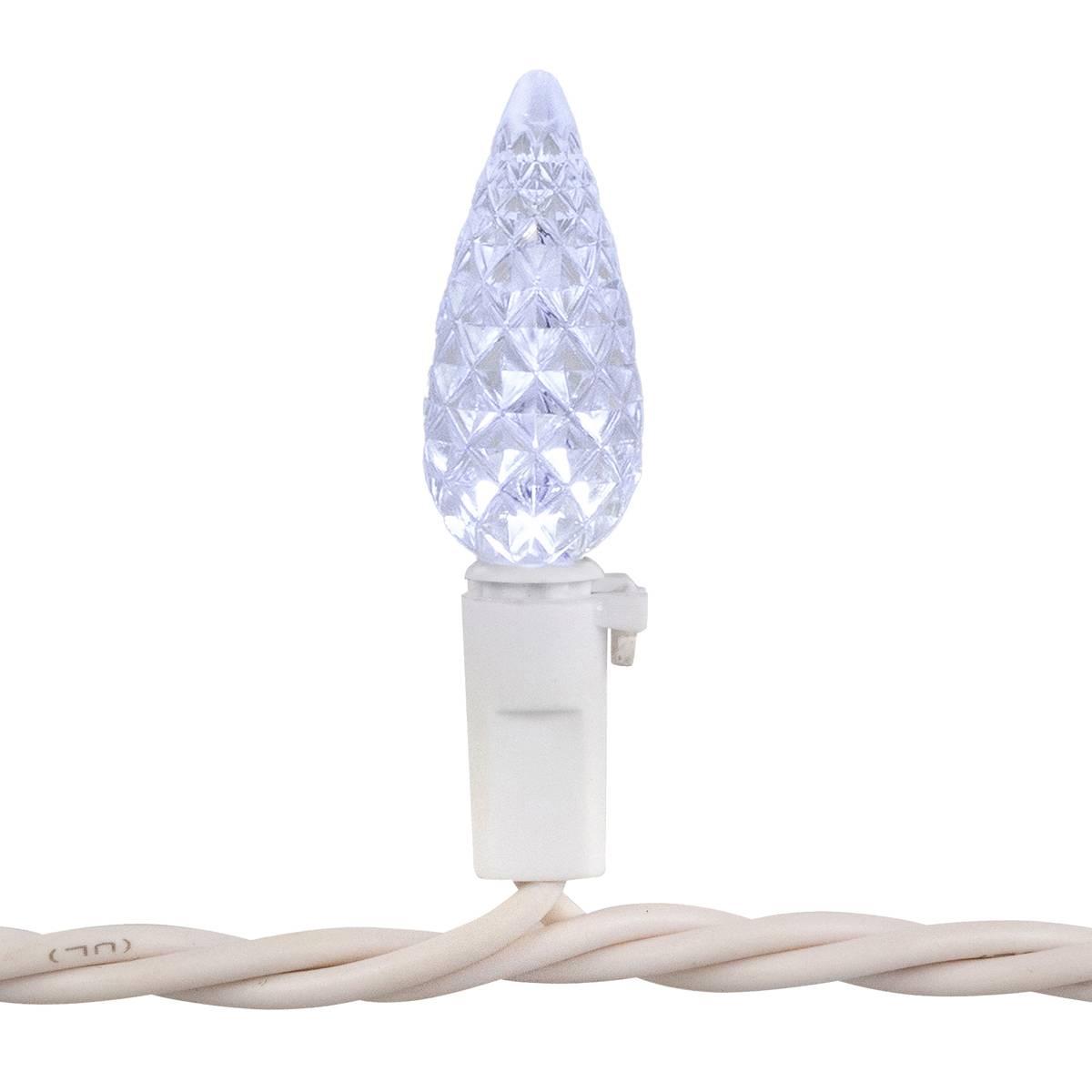 Northlight Seasonal Patriotic LED C6 Faceted Christmas Lights