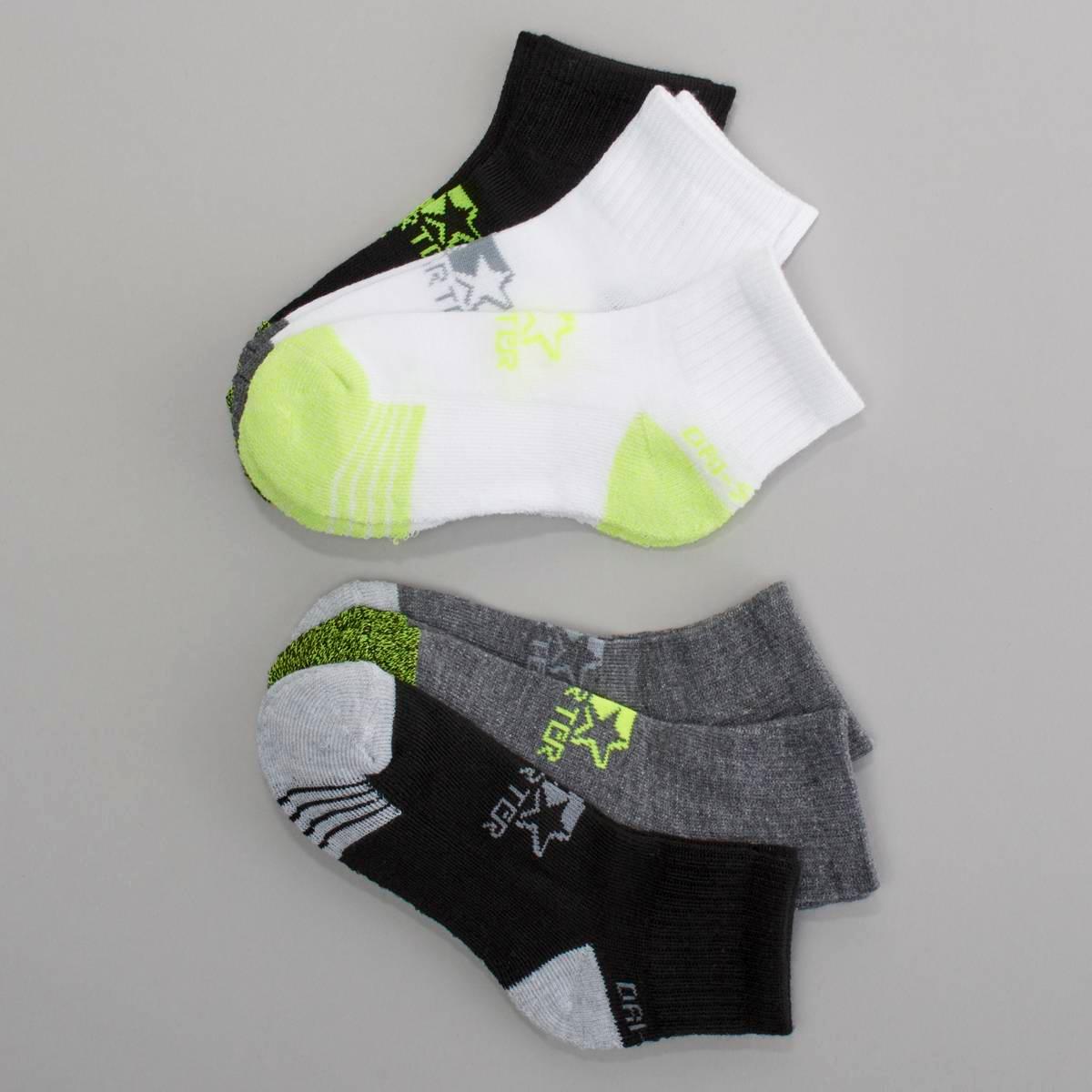Boys (8-20) Starter(R) 6pk. Quarter Half Cushion Socks